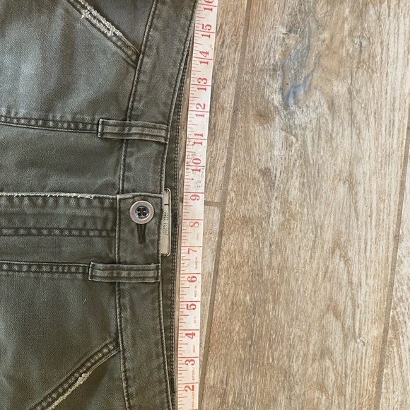 Free People Womens Green Denim Canvas Mini Skirt - Picture 7 of 7
